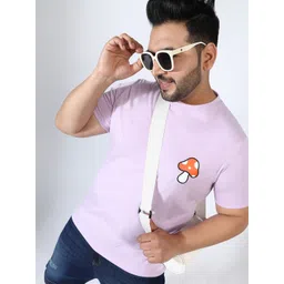 Instafab Plus Men Typography V-Neck Pockets T-shirt-picture-36