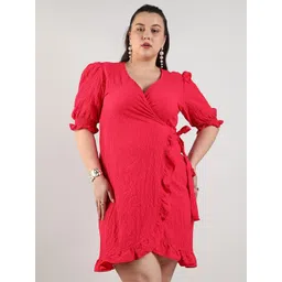 Instafab Plus Plus Size Wrap Dress-picture-28