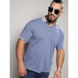 Instafab Plus Polo Collar Cotton T-shirt-picture-13