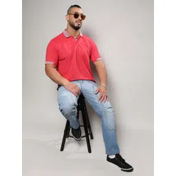 Instafab Plus Polo Collar Cotton T-shirt image 2
