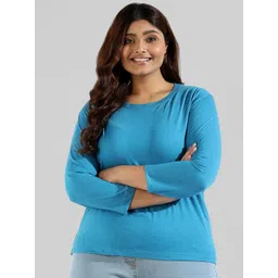 Instafab Plus Size Round Neck Cotton Top-picture-22