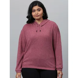 Instafab Plus Women Maroon Sweatshirt-picture-37