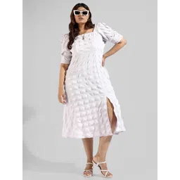 Instafab Plus Women Plus Size A-Line Midi Dress-picture-23