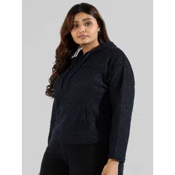 Instafab Plus Women Plus Size Hooded Sweatshirt-picture-37