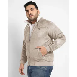 instafab plus Men Relaxed Fit Bikers Jacket image 1