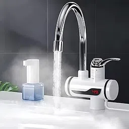 Instant Electric Water Heater Faucet, Tankless Hot Water Tap for Kitchen & Bathroom, Energy Efficient Dual Mode Hot/Cold, LED Digital Temperature Control, Easy Install, Chrome Finish 49C Rated.-image-45