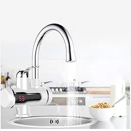 Instant Electric Water Heater Faucet with LED Temperature Display | Fast Heating Kitchen Tap | Hot & Cold Mixer Sink Tap for Home & Office-image-44