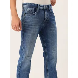 Integriti Men Smart Mid-Rise Straight Fit Heavy Fade Stretchable Jeans image 4