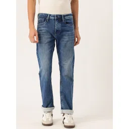 Integriti Men Smart Mid-Rise Straight Fit Heavy Fade Stretchable Jeans image 1