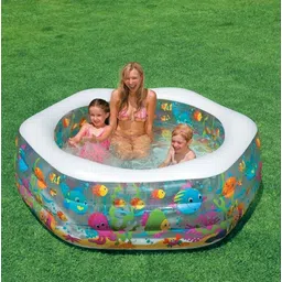 intelligent Swim Center (Ind*22) Inflatable Pool, 75 inch X 70 inch X 24 inch, With Pump Inflatable Swimming Pool-picture-42