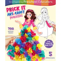 Intelliskills Princesses Prick It Art N' Craft Creative DIY Kit | Fine Motor Skills | Safe & Easy Paper Pricking | For Gifting | Multicoloured | BIS Certified | Educator Recommended-picture-13
