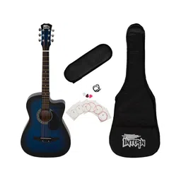Intern INT-38C-BLS-G Cutaway Right Handed Acoustic Guitar Kit - Blue-picture-12