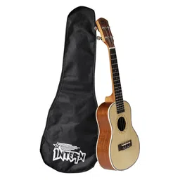 Intern INT UK06 Soprano Ukulele with Bag Natural - Beige-picture-17