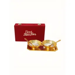 INTERNATIONAL GIFT 6-Pcs Yellow & Grey Bowl Set With Tray & Spoons-picture-31