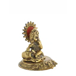INTERNATIONAL GIFT Gold Toned Silver-Plated Laddu Gopal Idol Home Gift Sets-picture-14