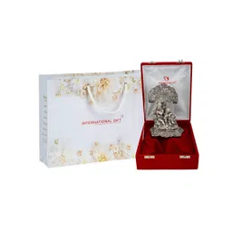 INTERNATIONAL GIFT Gold Toned Silver-Plated Radha Krishna Classic Idol Home Gift Sets-picture-36