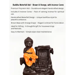 INTERNATIONAL GIFT Red Buddha Idol Showpiece image 2