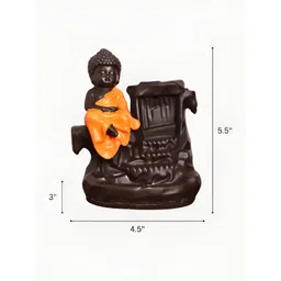 INTERNATIONAL GIFT Red Buddha Idol Showpiece image 3