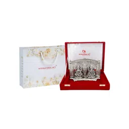 INTERNATIONAL GIFT Silver Plated Laxmi Ganesh God Idol Statue Home Gift Set-picture-20