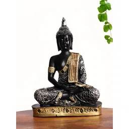 INTERNATIONAL GIFT Silver-Toned Buddha Idol Showpiece-picture-16