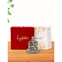 INTERNATIONAL GIFT Silver-Toned Ganesh Religious Idol Showpieces-picture-35