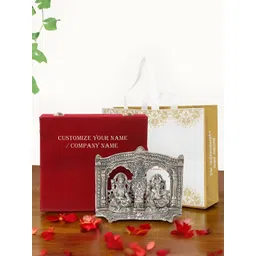 INTERNATIONAL GIFT Silver-Toned Laxmi Ganesh Religious Idol Showpiece-picture-24