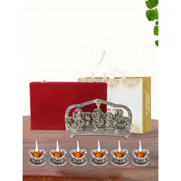 INTERNATIONAL GIFT Silver-Toned Religious Idol Showpiece-picture-38