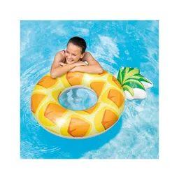 Intex Inflatable Swimming Pineapple Tube Water Pool Floater For Kids And Adults - Multicolor-picture-10