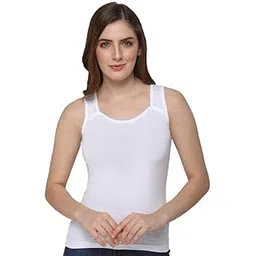 intimacy lingerie Women's Cotton Tank Top for Women - Regular Fit, Everyday wear, Round Neckline, High Back, Sleeveless Style Slip for Women-picture-16