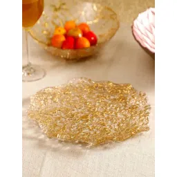 INV Home Gold Glass Flavia Dinner Plate-picture-31