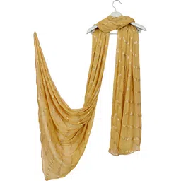 invent fashion Chiffon Printed Gold Women Dupatta-picture-27