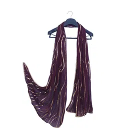 invent fashion Chiffon Printed Purple Women Dupatta-picture-10