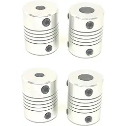 INVENTO 4Pcs 5x8mm Motor Jaw Shaft Coupler Aluminum 5mm 8mm Flexible Coupling for 3D Printer Z Axis For RepRap-picture-30