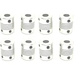 INVENTO 8Pcs 8x8mm Motor Jaw Shaft Coupler Aluminum 8mm Flexible Coupling for Nema 23 3D Printer Z Axis For RepRap-picture-25