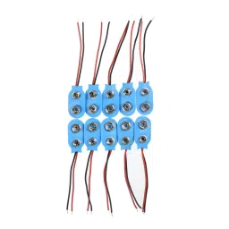 Invento 9V Battery Holder Clip Snap On Connector Cable Lead Blue ISC 1050-4-picture-45