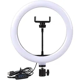 Invicto 10" Portable LED Ring Light with 3 Color Modes Dimmable Lighting | for YouTube | Photo-Shoot | Video Shoot | Live Stream | Makeup & Vlogging | Compatible with iPhone/Android Phones & Cameras-picture-16