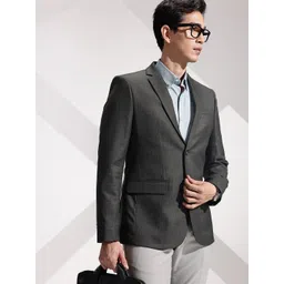 INVICTUS Checked Slim Fit Notched Lapel Single Breasted Formal Blazer-picture-27