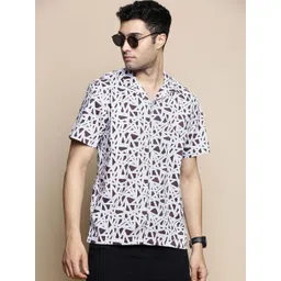 INVICTUS Club Slim Fit Opaque Printed Cotton Casual Shirt-picture-23