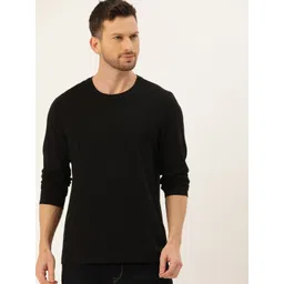 INVICTUS Men Black Anti Microbial Solid Round Neck Pure Cotton T-shirt-picture-21