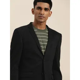 INVICTUS Men Black Slim Fit Solid Single-Breasted Casual Blazer-picture-30