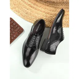 INVICTUS Men Black Solid Formal Derbys-picture-38