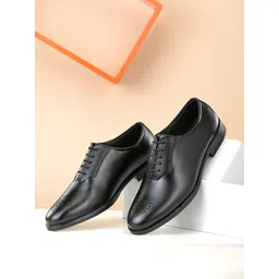 INVICTUS Men Black Solid Formal Oxfords Shoes-picture-25
