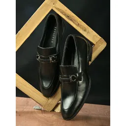 INVICTUS Men Black Solid Formal Slip-on Shoes-picture-36