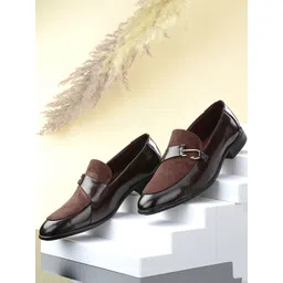 INVICTUS Men Brown Solid Formal Loafers-picture-16