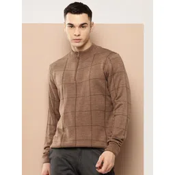 INVICTUS Men Checked Acrylic Pullover-picture-40