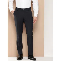 INVICTUS Men Checked Slim Fit Trousers-picture-41
