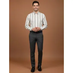 INVICTUS Men Classic Slim Fit Striped Formal Shirt-picture-20