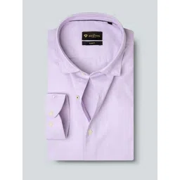 INVICTUS Men Easy Care Lavender Self Design Smart Sustainable Formal Shirt-picture-34