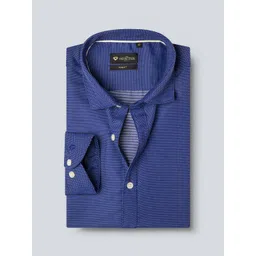 INVICTUS Men Easy Care Navy Blue & White  Printed Formal Shirt-picture-12