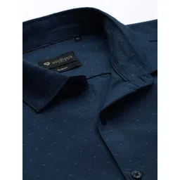 INVICTUS Men Easy Care Teal Blue Checked Sustainable Formal Shirt image 4